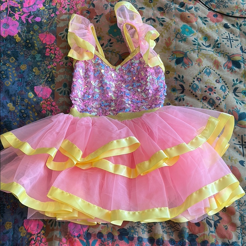 Wish Pink and Yellow Dance Costume